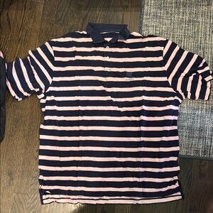 Striped Pink and Black men’s  Polo Shirt